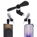FANUSBC - Portable USB-C Mini Phone Fan – Compact Cooling Attachment for Android, iPad, Pixel, Galaxy & More – Quiet Lightweight Plug-in Smartphone Cooler, Pocket-Sized Travel Accessory