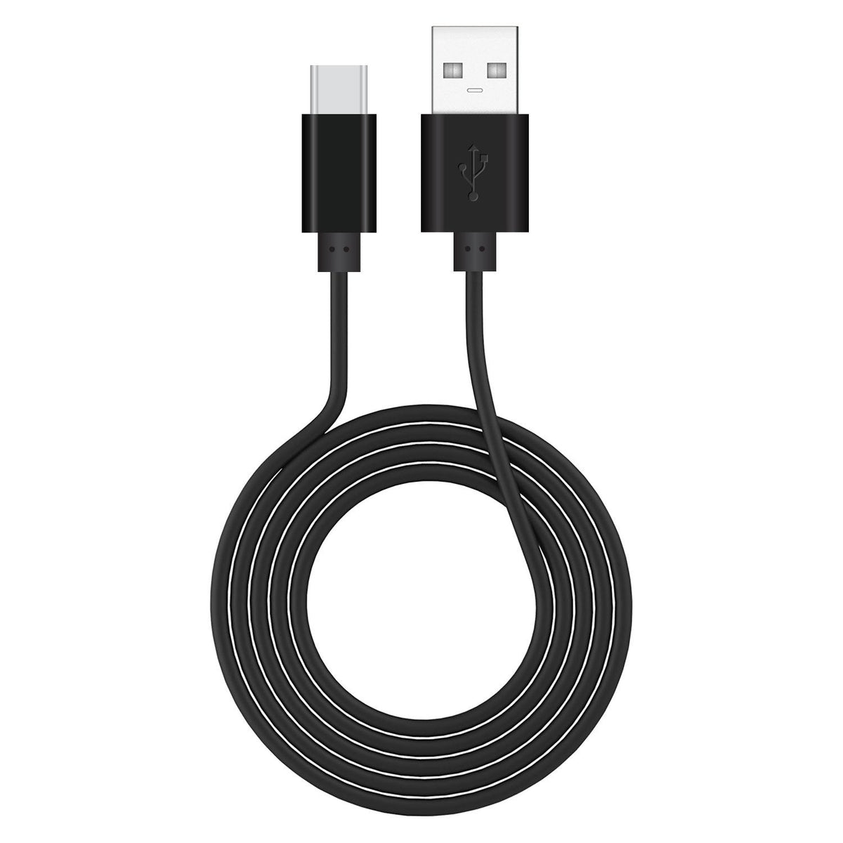 DCA33XBK - Durable 3.3ft (1m) Type C Data  Cable, Fast Charging (2.4Amp)/Data Sync Cable for Samsung Galaxy S9/S9 Plus, Galaxy Note 8, Google Pixel 2XL, LG V30 and Other Devices – Black