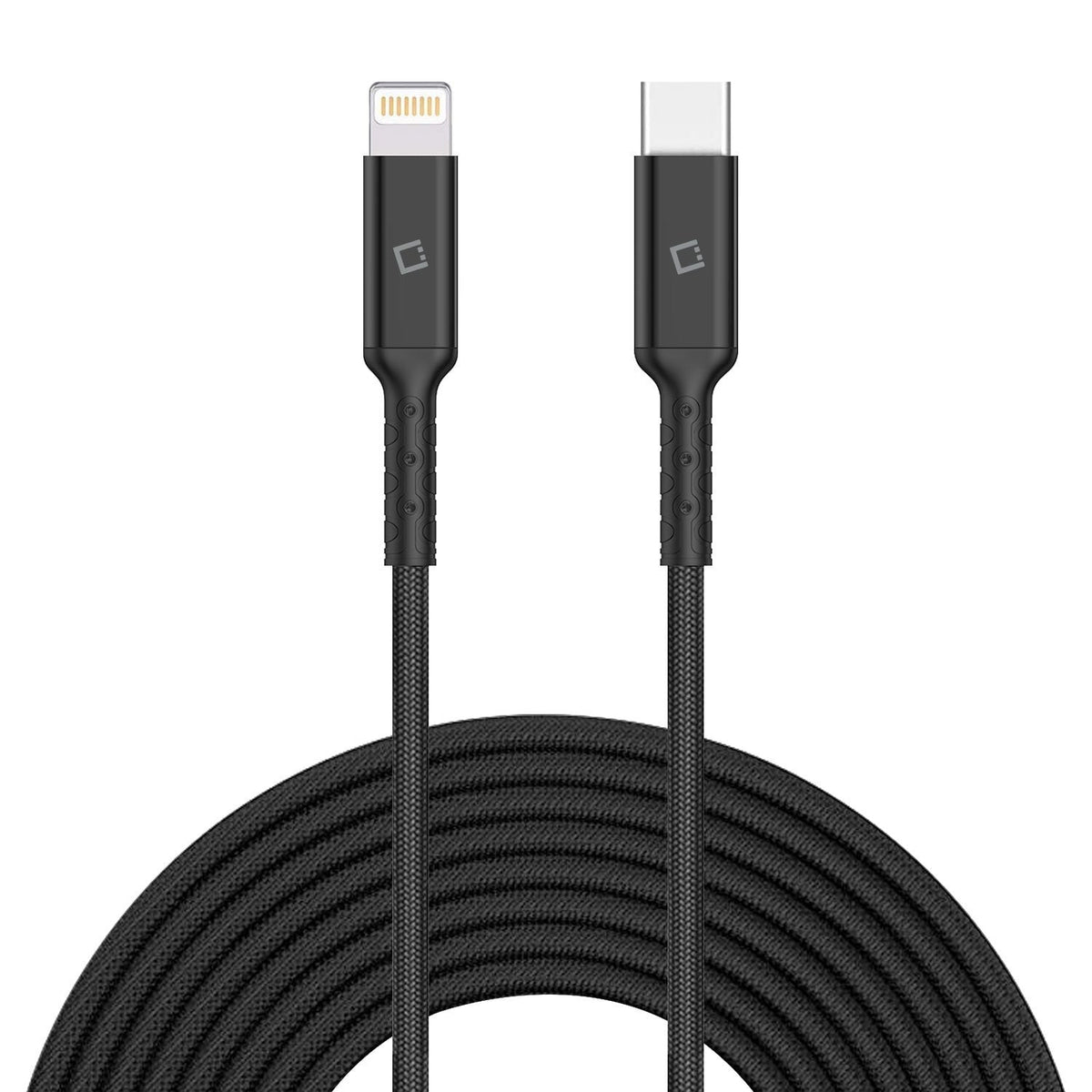 DCL40BK - USB Type C to MFI Lightning Data Cable, Cellet 3.3ft Braided USB Type C to Lighting Data Cable Compatible to Type C and Lightning Devices
