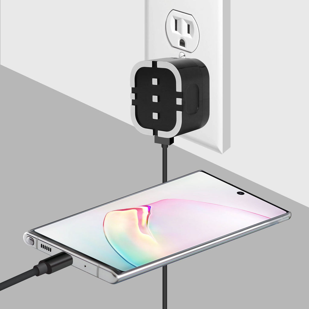 RUIZ by Cellet High Powered 2.1A (10W) USB Home Wall Charger (TYPE-C Cable Included) - Black