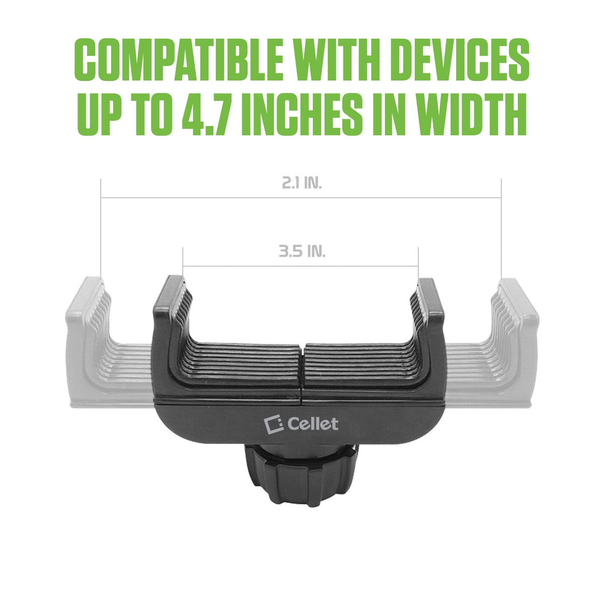 PH710 - Cellet Car Sun Visor Clip Phone Holder, 360° Adjustable Cradle Mount for Smartphones up to 4.7" Wide – Hands-Free GPS Navigation & Safe Driving