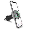 PHMAG12 - Cellet Inc. Magnetic Wireless Car Charger Mount, Fast Charging MagSafe Compatible Phone Holder for iPhone 16/15/14/13/12 Series - Air Vent Mount with Expandable Hook & Adjustable Head
