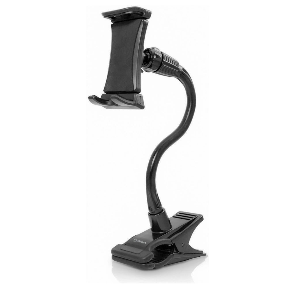 PH500 - Cellet Flexible Gooseneck Tablet & Phone Clip Holder – Adjustable Stand with Heavy-Duty Clamp, 360° Rotation, Non-Slip Rubberized Grips – Compatible with Smartphones, Tablets, Nintendo Switch & More