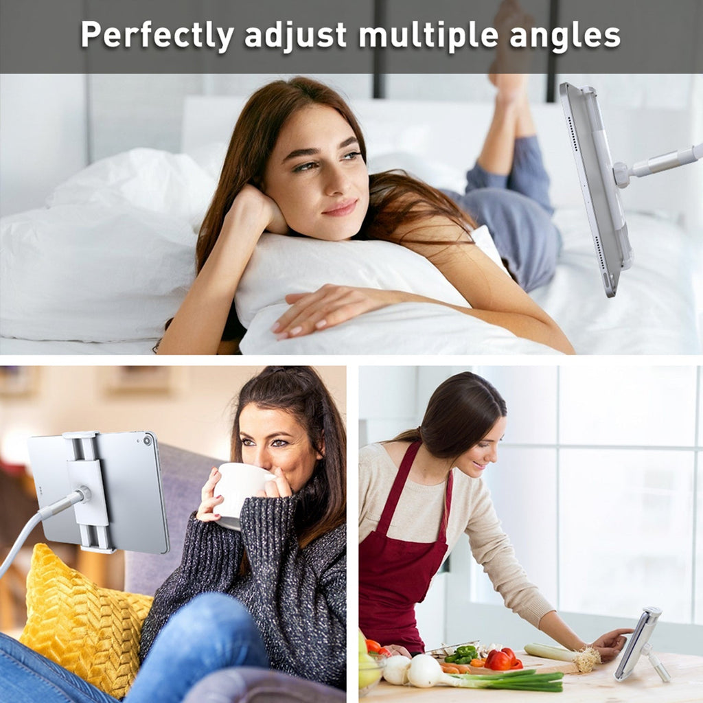 PHX200 - Cellet Flexible Gooseneck Tablet & Smartphone Holder – 32-Inch Adjustable Arm Stand for Desk, Bed, Kitchen, Office – Universal Clamp Mount for 4.7”-8.5” Devices