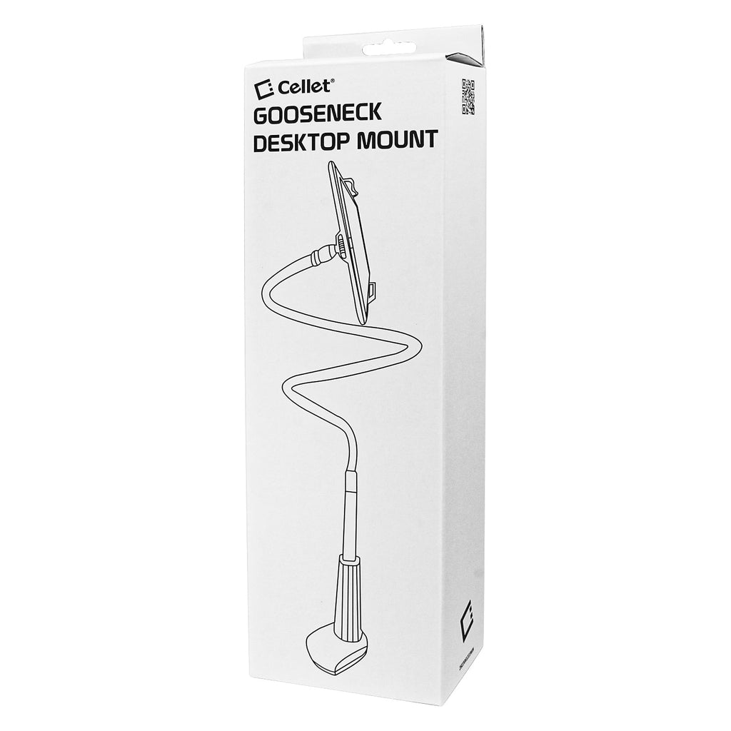 PHX200 - Cellet Flexible Gooseneck Tablet & Smartphone Holder – 32-Inch Adjustable Arm Stand for Desk, Bed, Kitchen, Office – Universal Clamp Mount for 4.7”-8.5” Devices