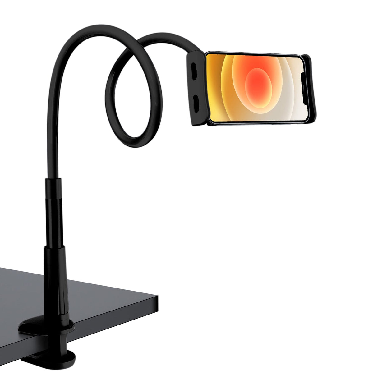 PHX200 - Cellet Flexible Gooseneck Tablet & Smartphone Holder – 32-Inch Adjustable Arm Stand for Desk, Bed, Kitchen, Office – Universal Clamp Mount for 4.7”-8.5” Devices