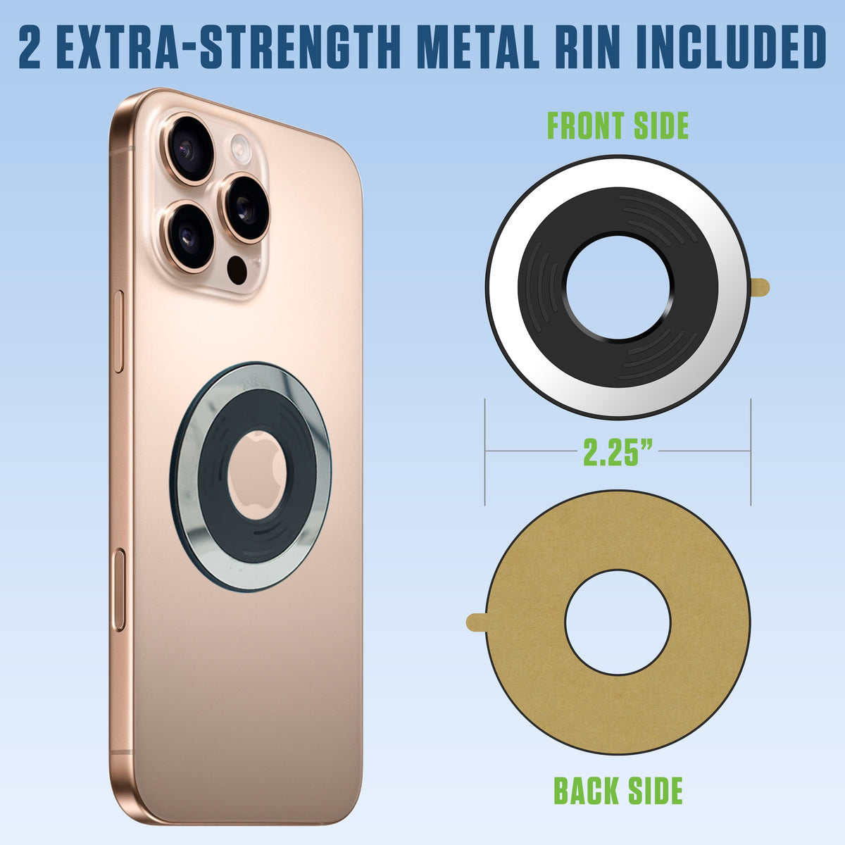 PH211 - Cellet Magnetic Air Vent Phone Mount for Tesla Model 3 & Model Y – Cradle-Less 360° Rotation Car Holder with Extra-Strength Metal Ring – Compatible with iPhone 16/15/14/13 & Samsung Galaxy S25/S24