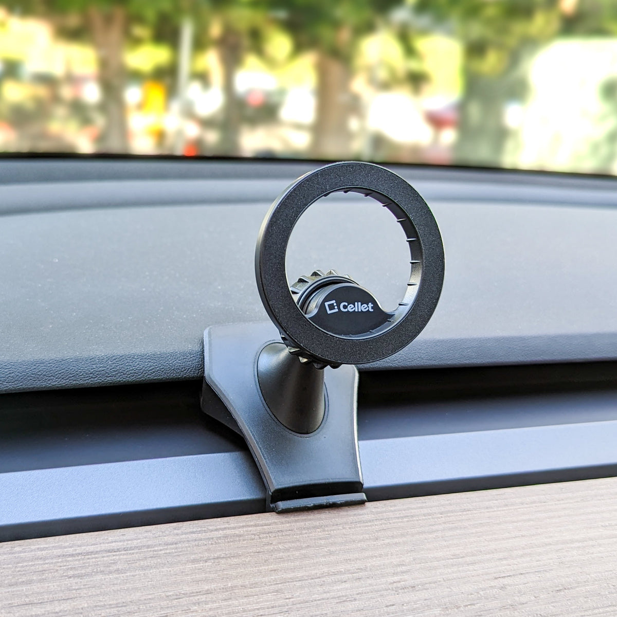 PH211 - Cellet Magnetic Air Vent Phone Mount for Tesla Model 3 & Model Y – Cradle-Less 360° Rotation Car Holder with Extra-Strength Metal Ring – Compatible with iPhone 16/15/14/13 & Samsung Galaxy S25/S24