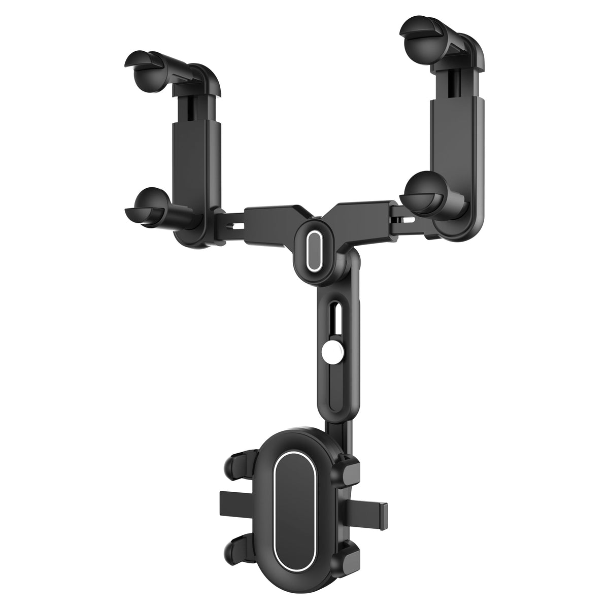 PHMIR5 -  Cellet Rear-View Mirror Phone Mount – 360° Rotation Car Holder for iPhone 15 14 13 Pro Max, Samsung Galaxy S24 S23 Ultra, Adjustable Fit 2.3”-3.75”, Hands-Free GPS Navigation