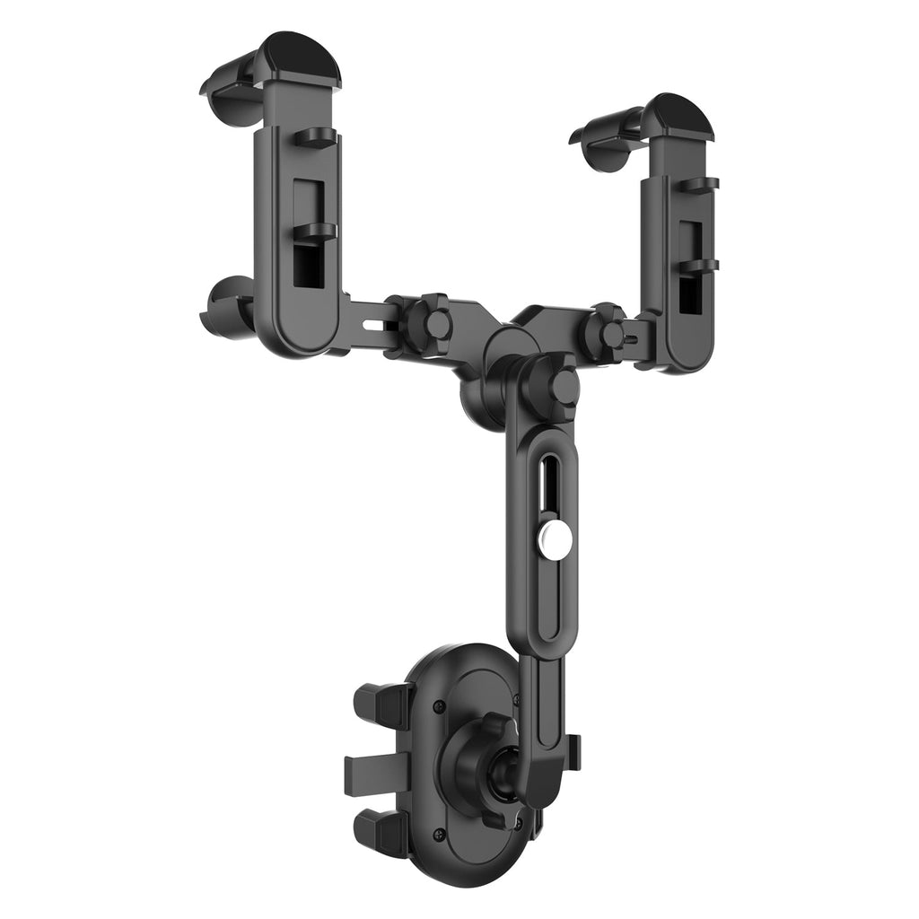 PHMIR5 -  Cellet Rear-View Mirror Phone Mount – 360° Rotation Car Holder for iPhone 15 14 13 Pro Max, Samsung Galaxy S24 S23 Ultra, Adjustable Fit 2.3”-3.75”, Hands-Free GPS Navigation