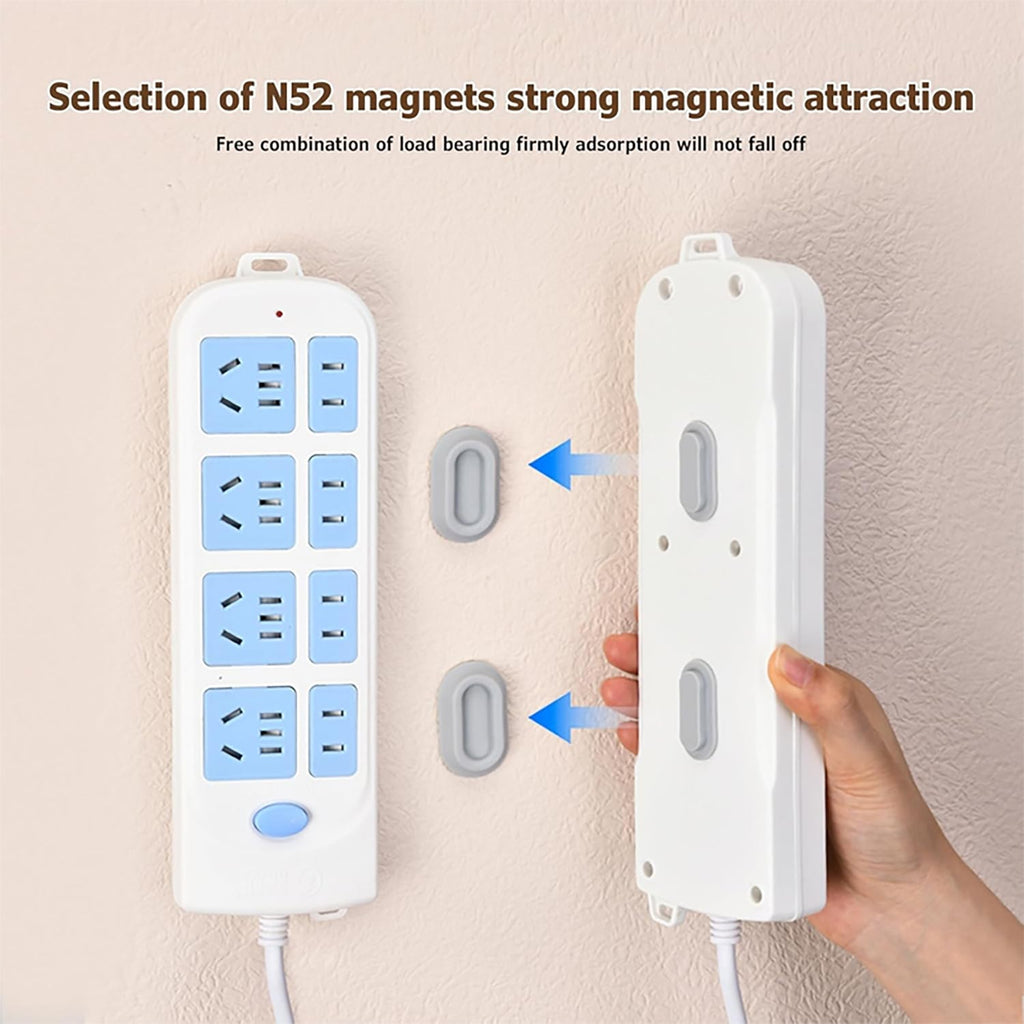 ACMR5 - Magnetic Remote Control Holder Wall Mount, 5 Pack Strong N52 Magnet Remote Organizer, Adhesive Mount for TV Remote, Air Conditioner, Fan, Game Controller & Home Gadgets – Black/Gray/White