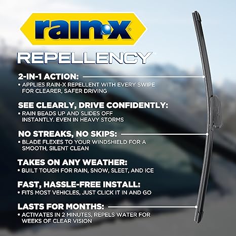 Rain-X 810348 Repellency Water Repellent Wiper Blades
