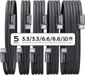 LISEN USB C Cable, 5-Pack [3.3/3.3/6.6/6.6/10FT]
