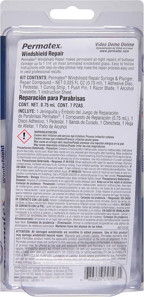 Permatex 09103 Automotive Windshield Repair