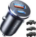 LISEN 69W Mini Cigarette Lighter Adapter Car Charger USB C