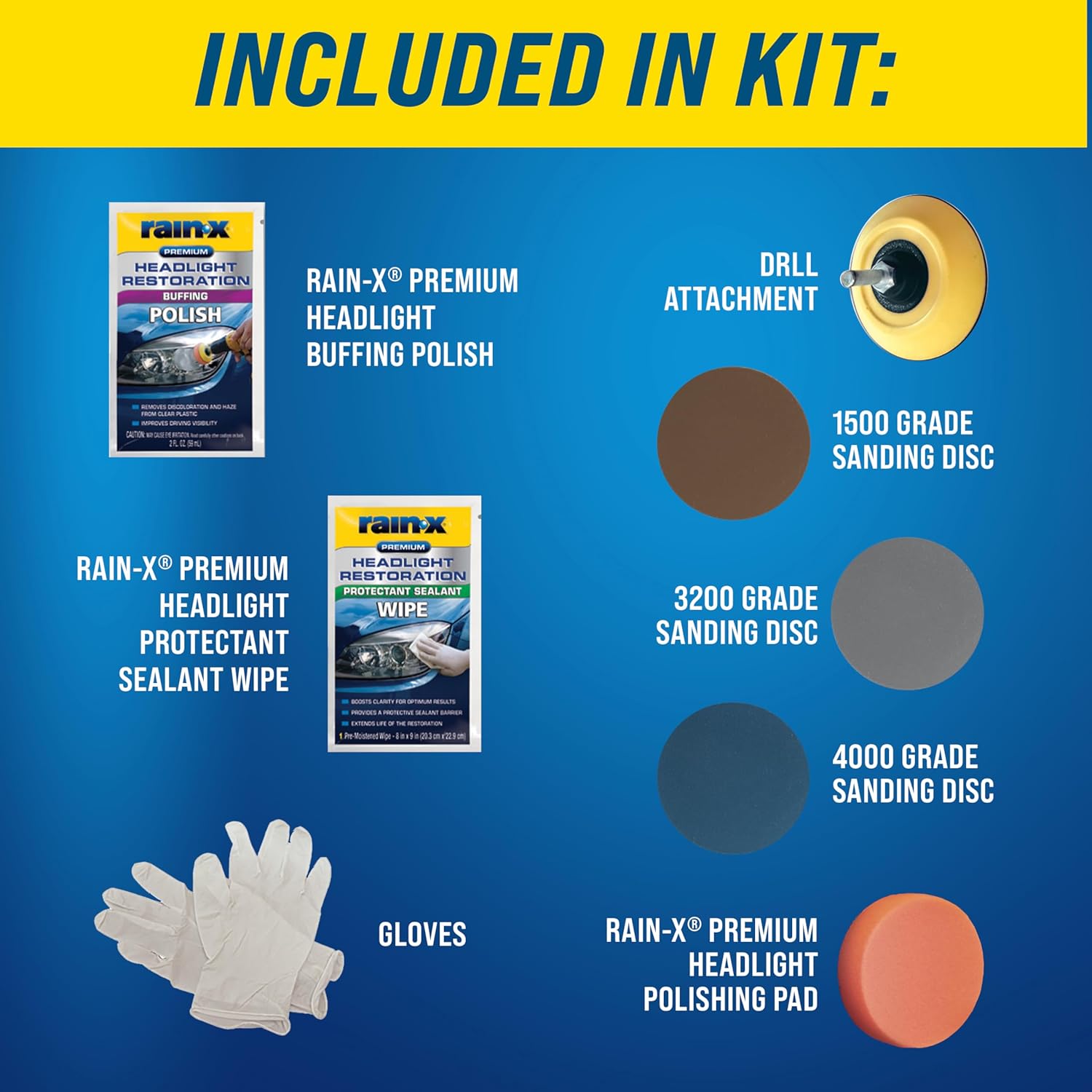 Rain-X 610153 Headlight Restoration Kit