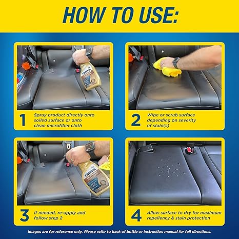 Rain-X 620236SRP Leather Cleaner Conditioner & Repellent for Car Interiors, 16 Fl Oz.