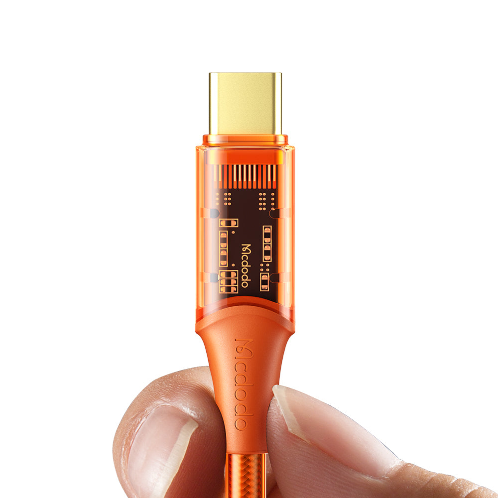 Mcdodo Amber Series USB-C to USB-C PD 100W Transparent Cable (1.2M)