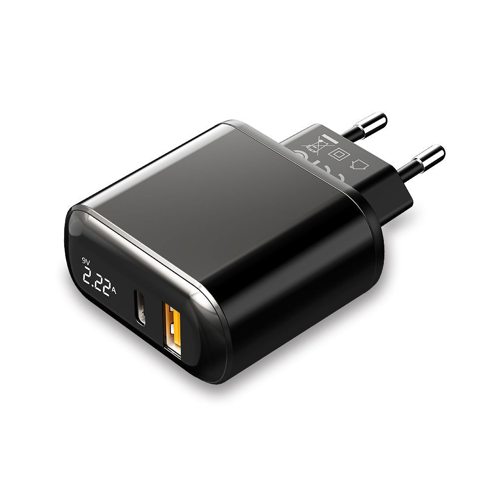 Mcdodo Chocolate Series Digital Display PD+QC3.0 Charger 20W [EU Plug]