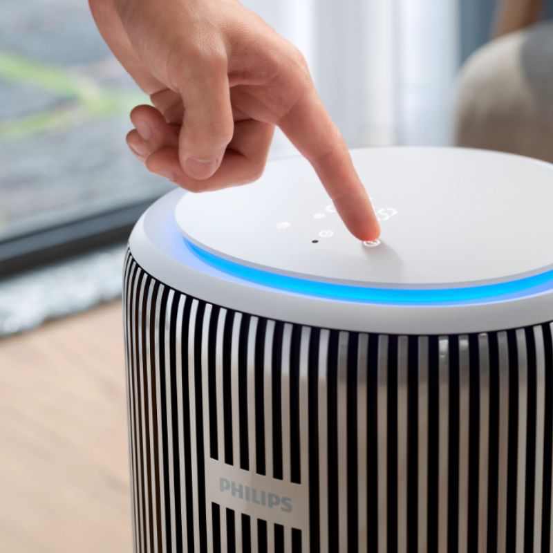 Philips Smart Air Purifier for Home with real time AQI Display and covers upto 600 sqft - AC3220/60