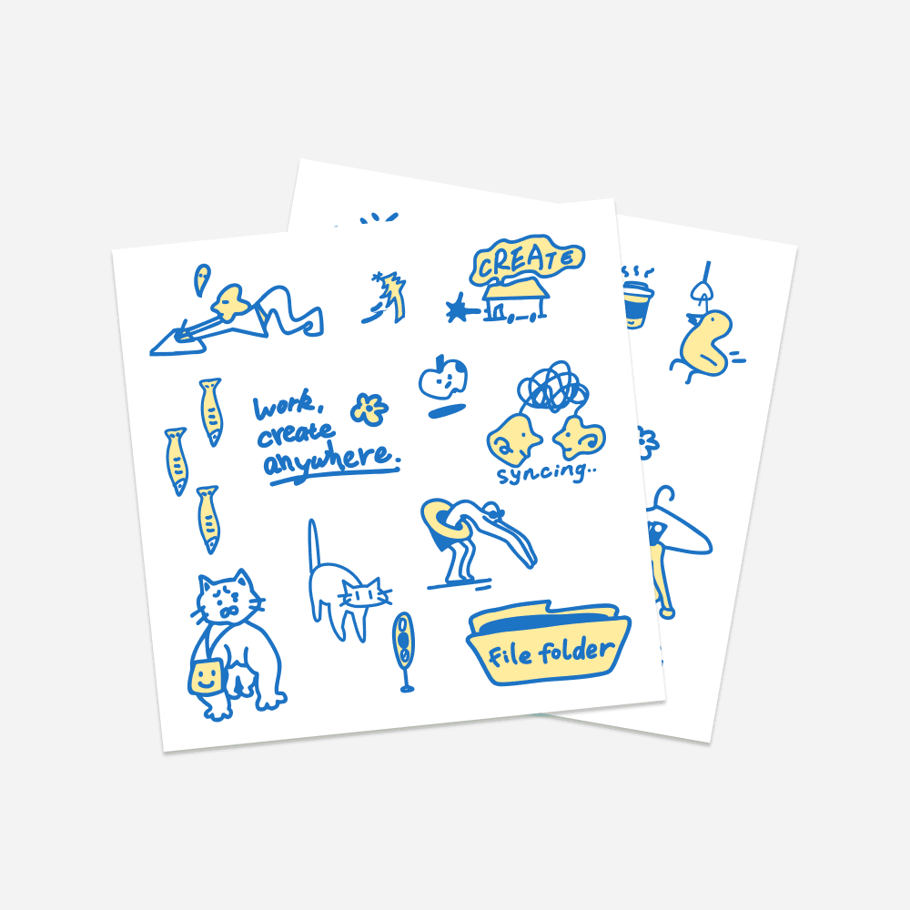 Pressure-sensitive Art Stickers - Unbound