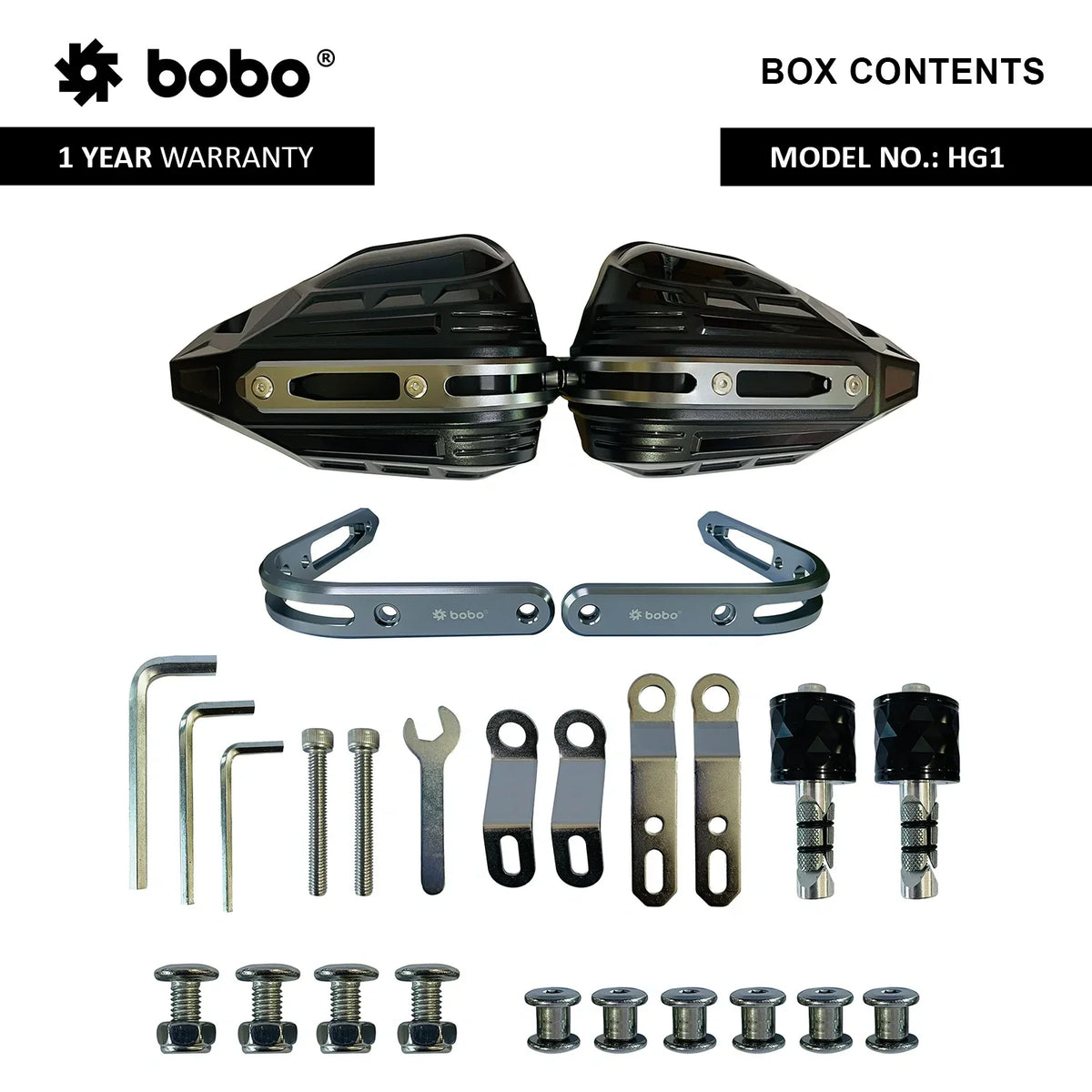 BOBO HG1 Universal Bike Motorcycle Hand Guard, Wind Deflector