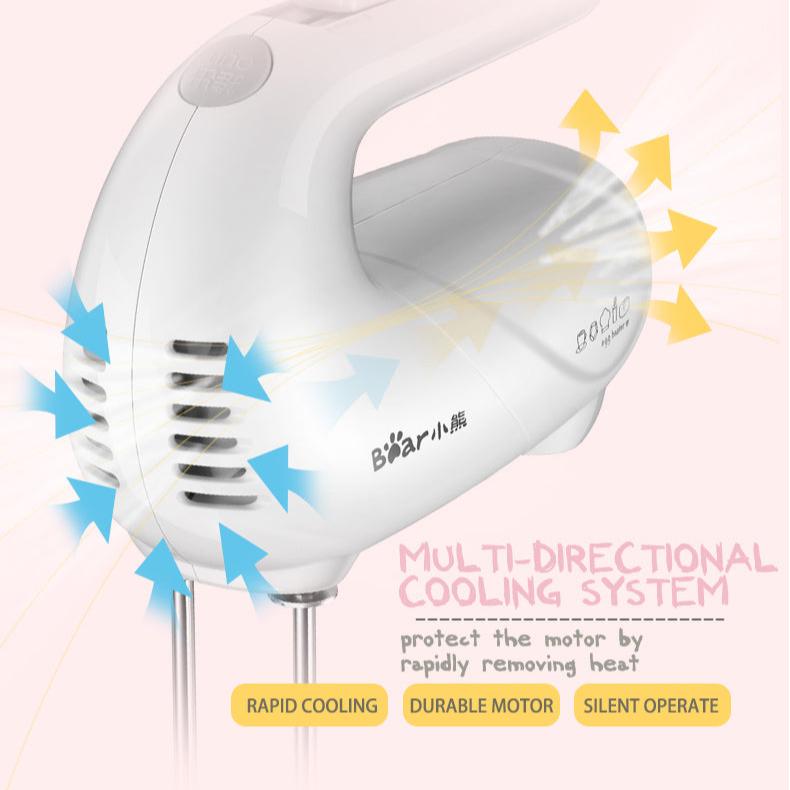 Bear Hand Mixer With 5 Speeds & Eject Function (DDQ-A01G1)