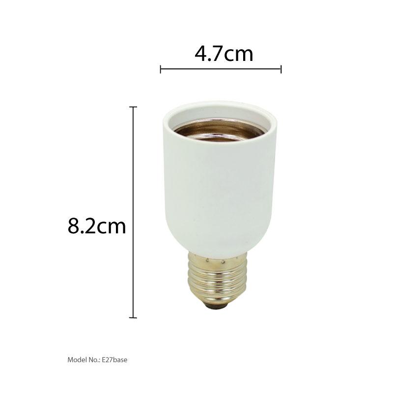 3 Pieces x PowerPac E40 to E27 LED Bulb Base Adapter Universal Light Converter Lamp Socket Holder (E27 base)