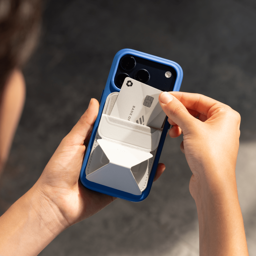 Trackable Snap-on Phone Stand & Wallet