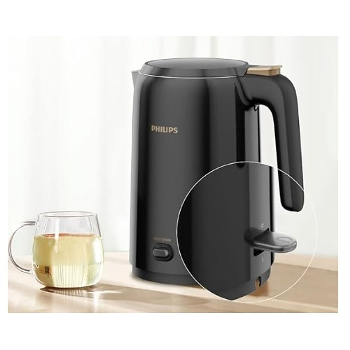 Philips 1.5 litre double walled electric kettle with Keep Warm function - HD9378/80 - EMP