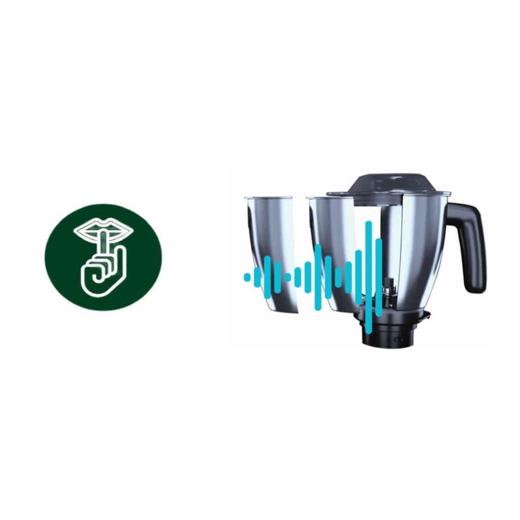Philips 1000 Watt 4 Jars Black Mixer Grinder with 5 Preset Modes - HL7778/00 - EMP