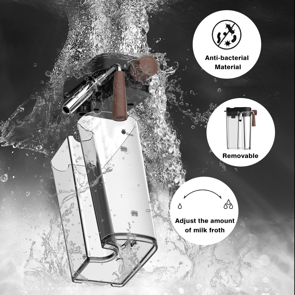 HiBREW Fully Automatic Espresso Cappuccino Latte 19Bar 3 in 1 Coffee Machine Automatic hot milk froth ESE pod&Ground Coffee H8A