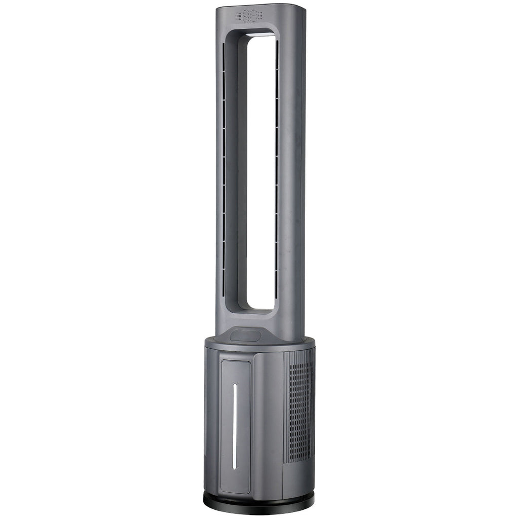 [CLIMATE VOUCHER $400] iFan DC Bladeless Tower Fan -Remote Control, Oscillation, Timer, LED Lamp, grey, IF7477