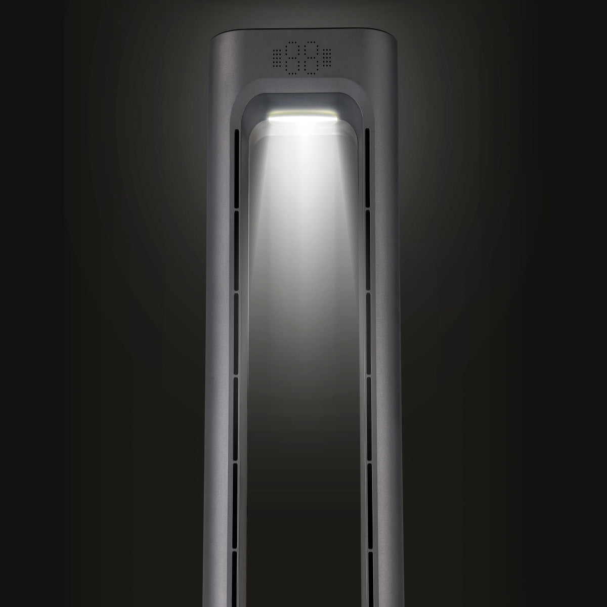 [CLIMATE VOUCHER $400] iFan DC Bladeless Tower Fan -Remote Control, Oscillation, Timer, LED Lamp, grey, IF7477