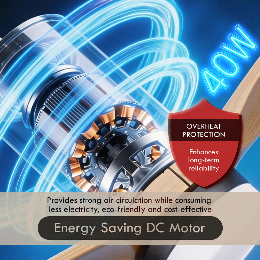 [CLIMATE VOUCHER $400] iFan 52in DC Motor Ceiling Fan | Integrated 3-Colour LED Lights | 6 Speed Selection (IF8352DGWD)