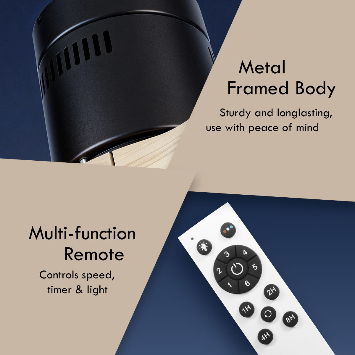 [CLIMATE VOUCHER $400] iFan 52in DC Motor Ceiling Fan | Integrated 3-Colour LED Lights | 6 Speed Selection (IF8352LGWH)