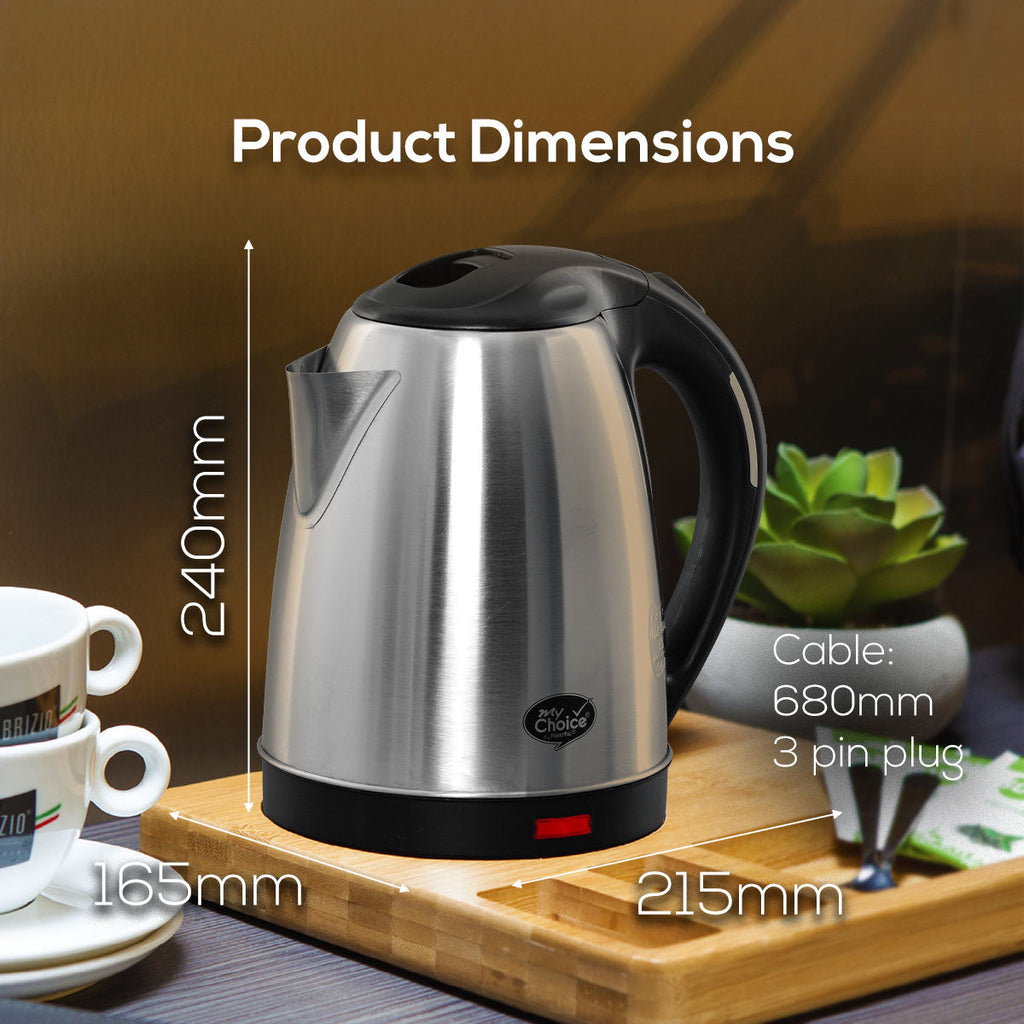 My Choice 1.8L Stainless Steel Cordless Jug (MC118)