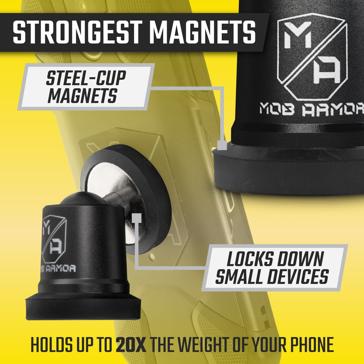 MobNetic Maxx | Magnetic Dashboard Phone Mount