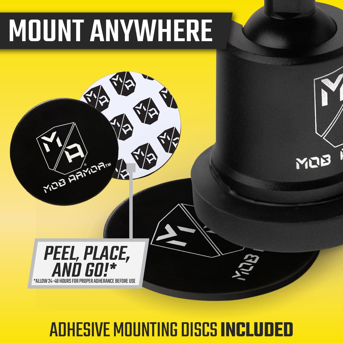 MobNetic Maxx .MS CHROME Finish | Non-Charging MagSafe® Magnetic Phone Mount