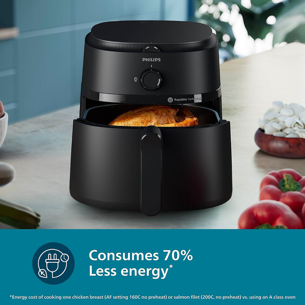 Philips 4.2 Litre Airfryer with Rapid Air Technology - NA120/00 - Emp