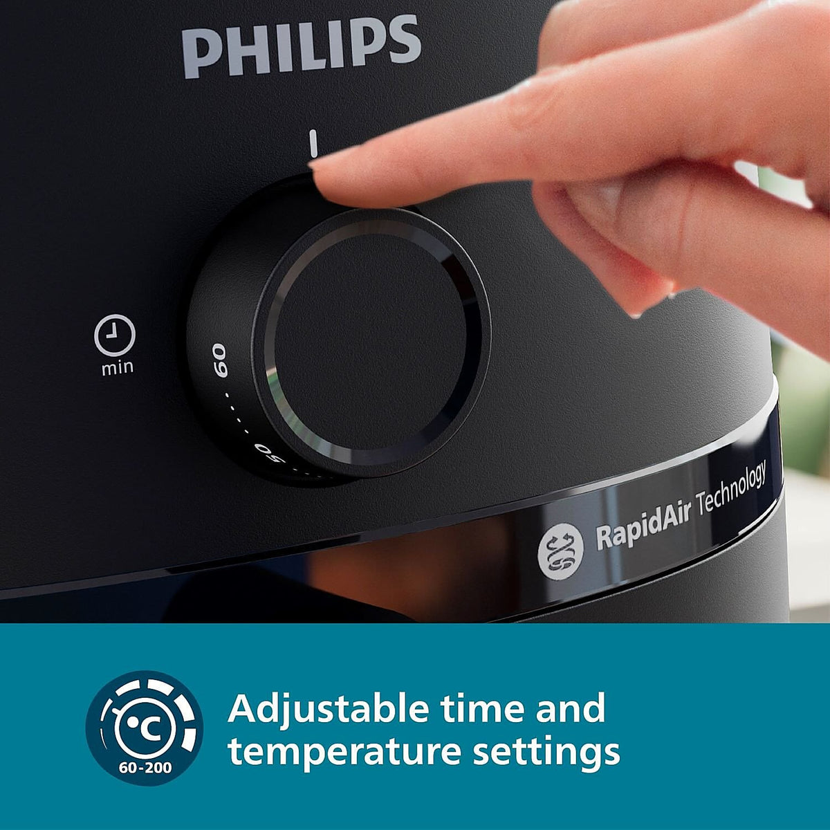 Philips 4.2 Litre Airfryer with Rapid Air Technology - NA120/00 - Emp