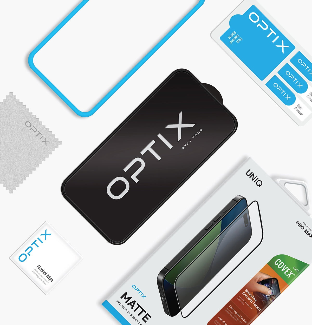 Optix Covex™ Matte<br>Clean Touch Screen Protector