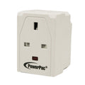 Adapter with 3-Pin Plug – 3-Way 3-Pin Sockets, Neon LED, PP144N