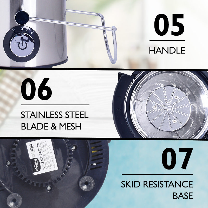 Juice Extractor with 2 Speed Selector and Stainless Steel Blades (PP3405)