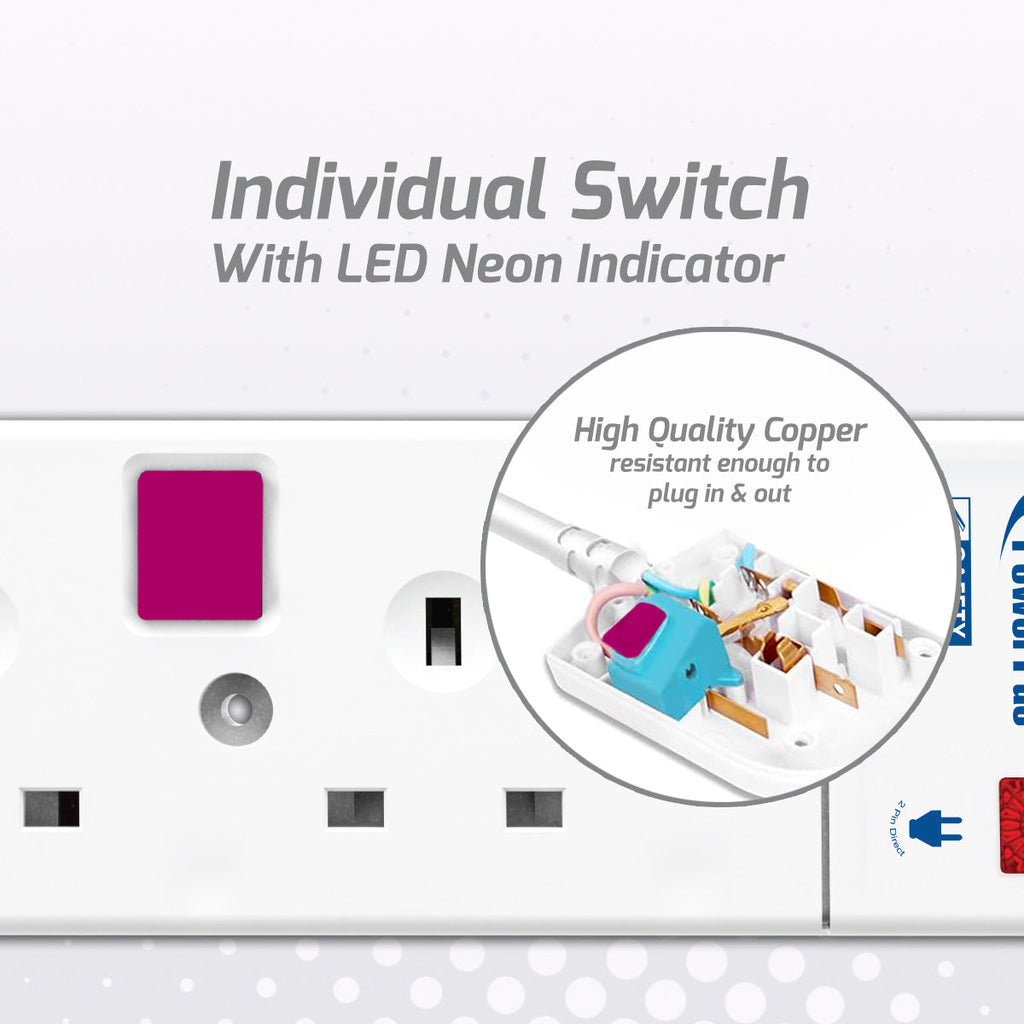 Extension Cord, Extension Socket, Power Cord, Power Extension 2 Metre 2 way (PP3882-2)