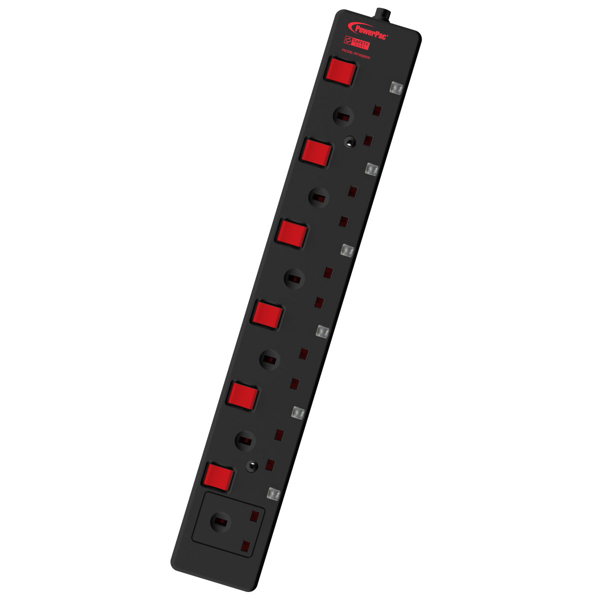 Extension Cord, Extension Socket, Power Cord, Power Extension 3 Metre 6 way (PP3886BK)