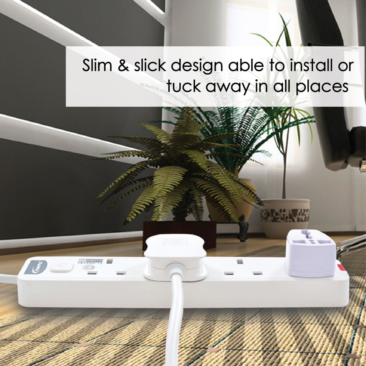 Extension Cord, Extension Socket, Power Cord, Power Extension 2 Metre 4 way (PP468)