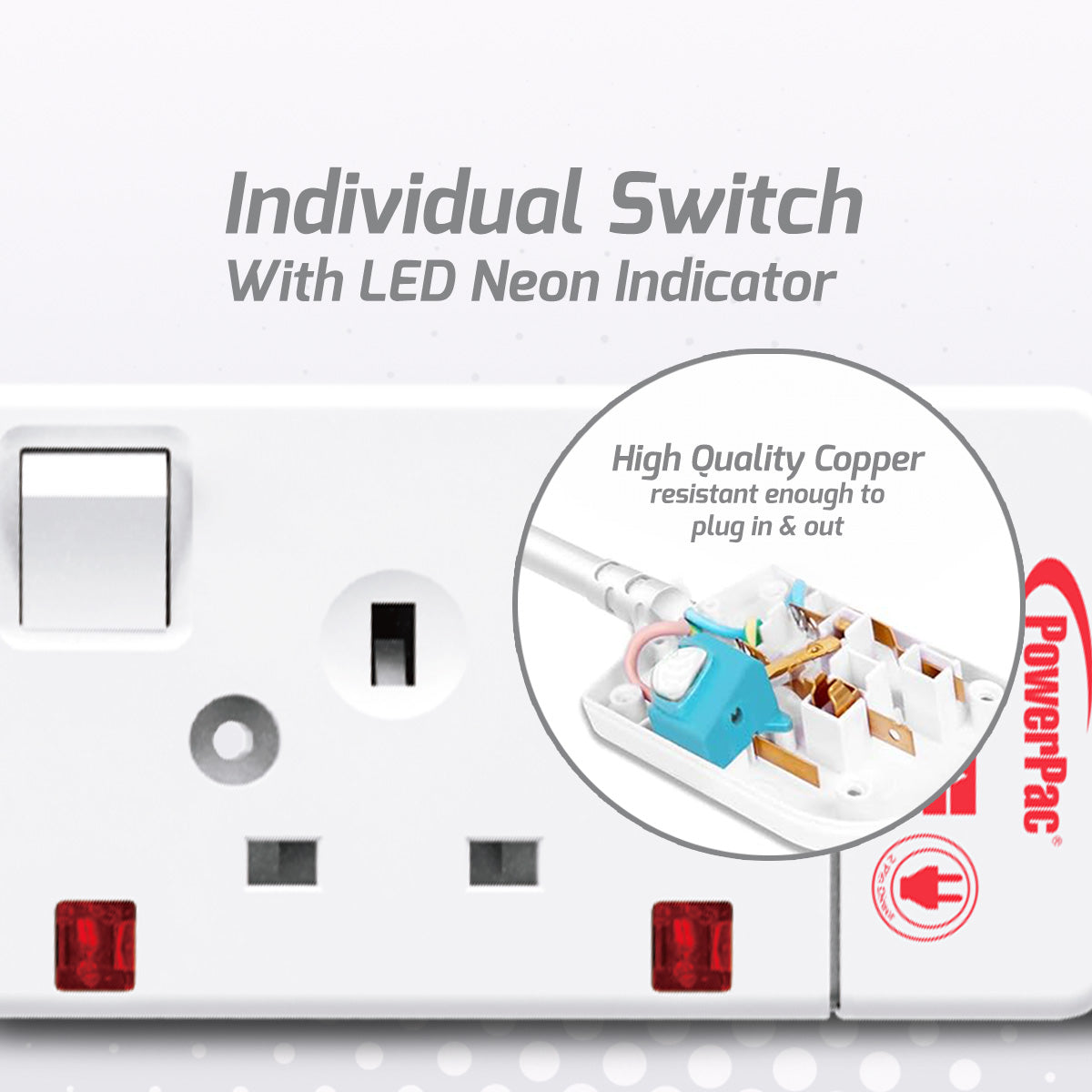 Extension Cord, Extension Socket, Power Cord, Power Extension 6 Metre 3 way (PP6883N)