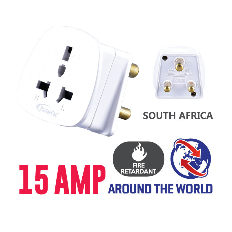 Multi Adapter with 15A Plug – Multi Sockets, Travel Adapter, PP7480