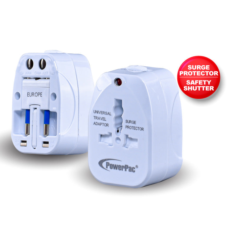 Universal Travel Adapter – Multi Sockets & Plugs, Neon LED, PP7974